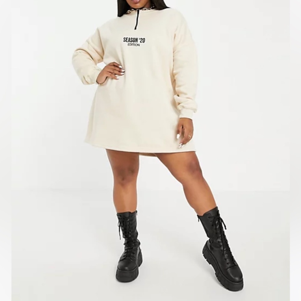 Public Desire curve oversized sweater dress